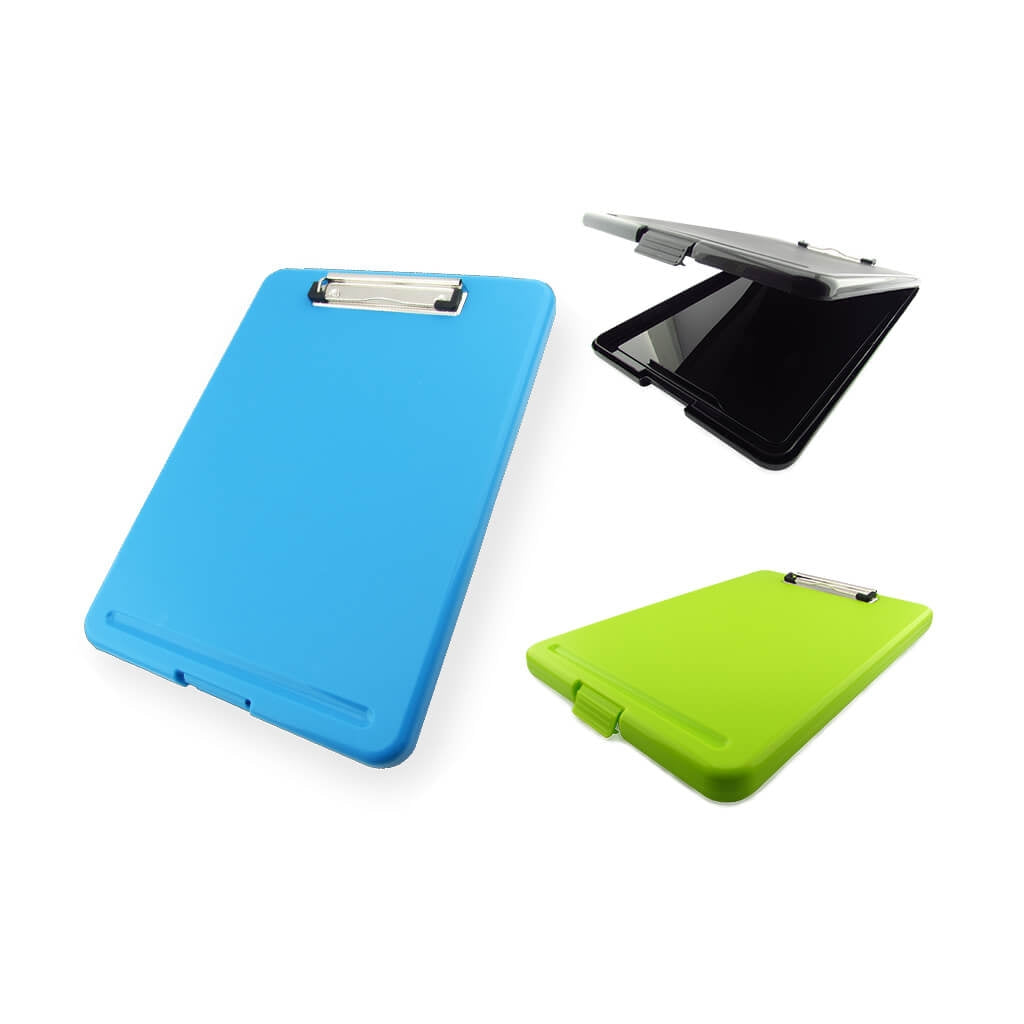 PortaDocumento con Clip color Azul