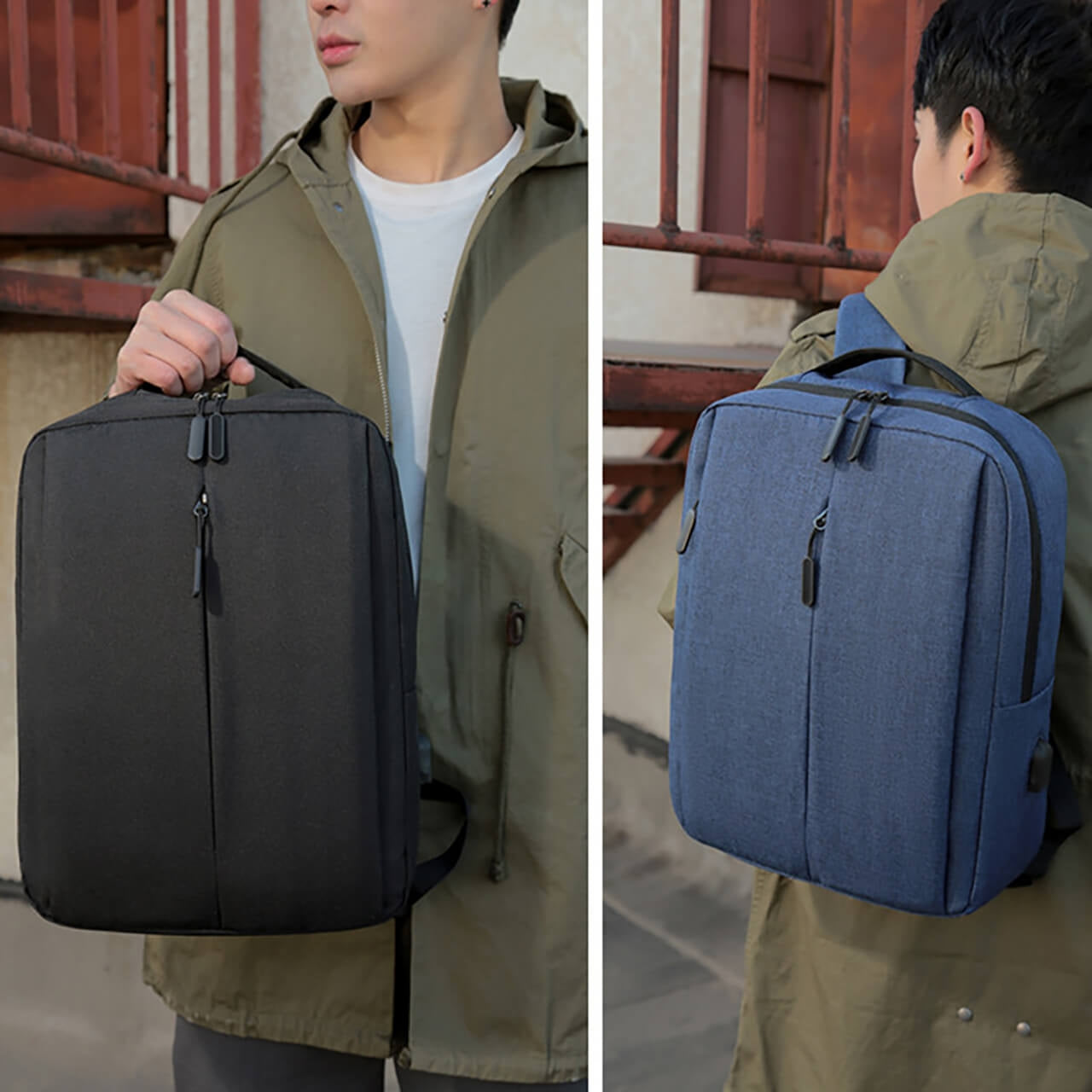 Morral Back color Azul Oscuro