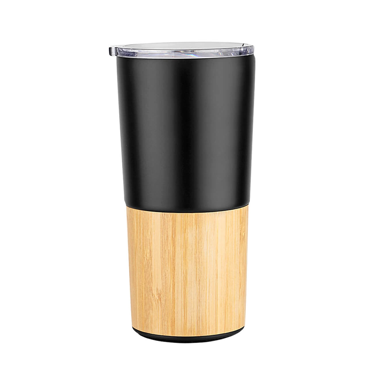 Vaso Viajero Bambú Metal color Negro