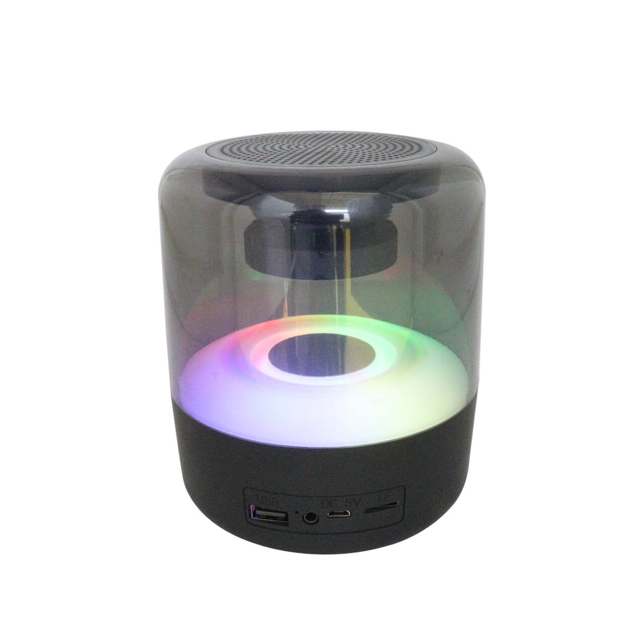 PARLANTE BLUETOOTH CILINDRO LUCES GRANDE foto 3