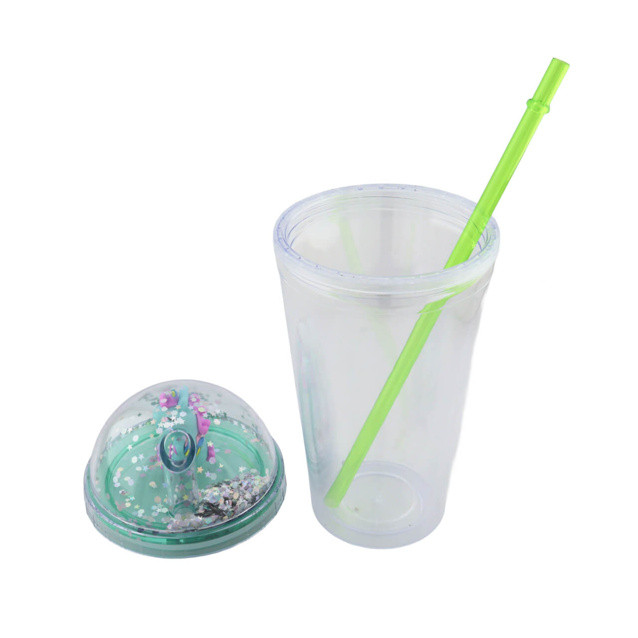 Vaso Gliter Unicornio foto 5
