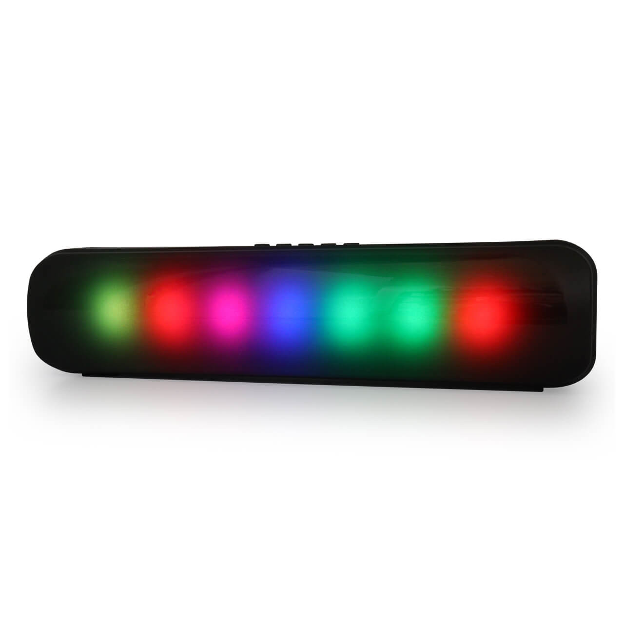 Parlante Bluetooth Luces Rectangular foto 10