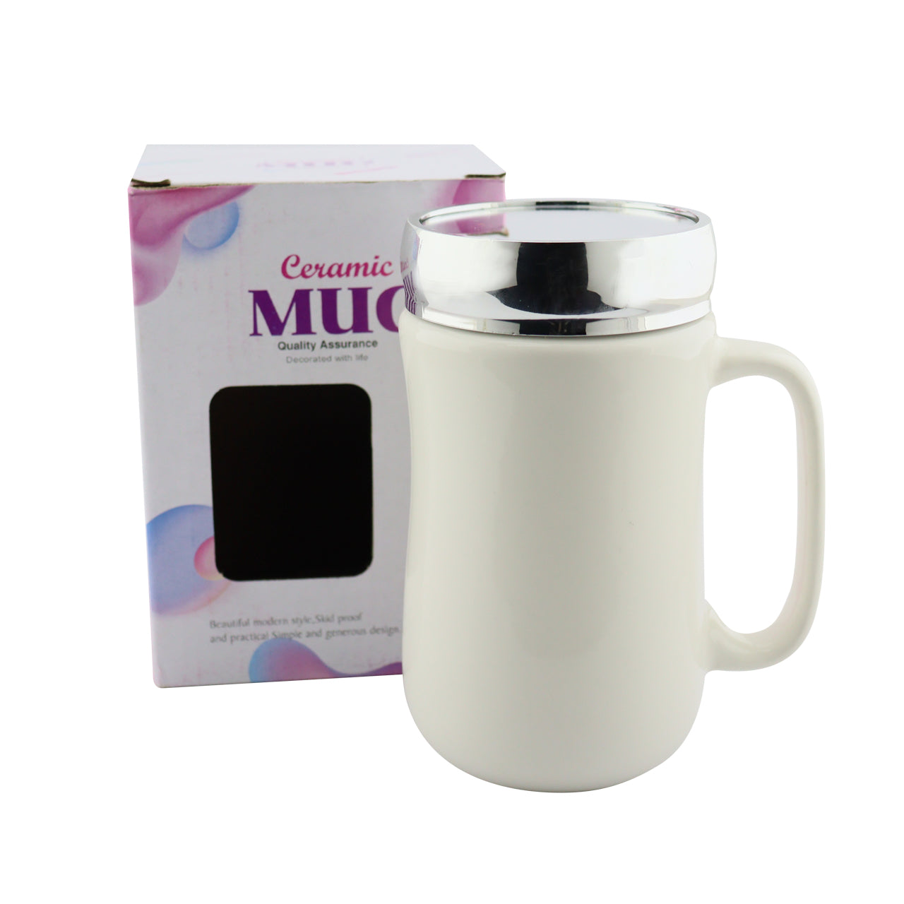 Mug Ceramica Tapa 1 color Amarillo