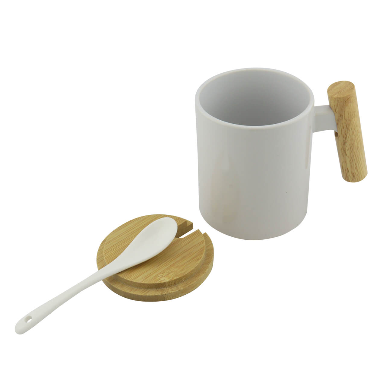 Mug Sublimacion Manija De Madera foto 8