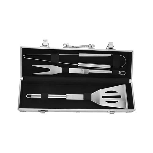 SET DE BBQ SNAZZY color PLATA