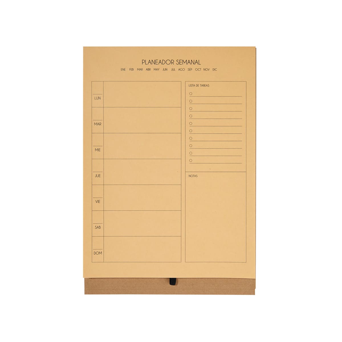 PLANEADOR SEMANAL ZIEL color BEIGE