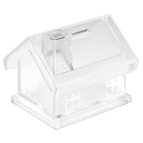 ALCANCIA CASITA color BLANCO TRASLUCIDO