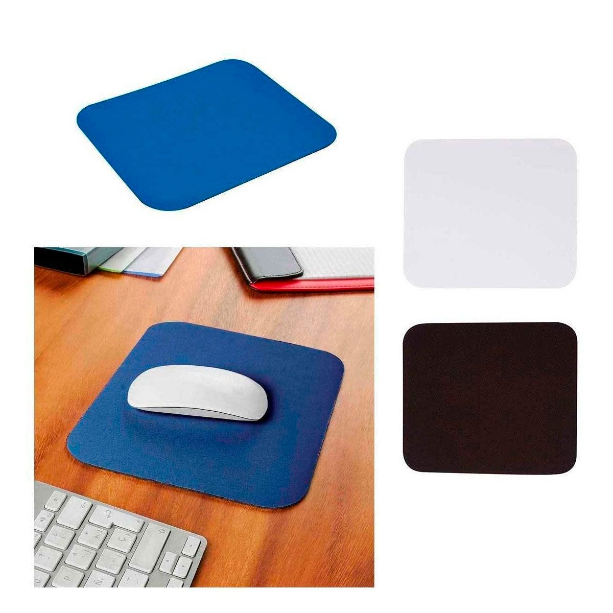 MOUSE PAD RECTANGULAR color BLANCO foto 3