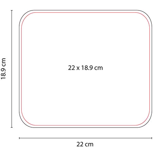 MOUSE PAD RECTANGULAR color NEGRO foto 4