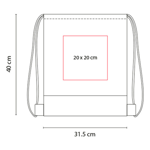 BOLSA-MOCHILA BAZMAN color ROJO foto 4