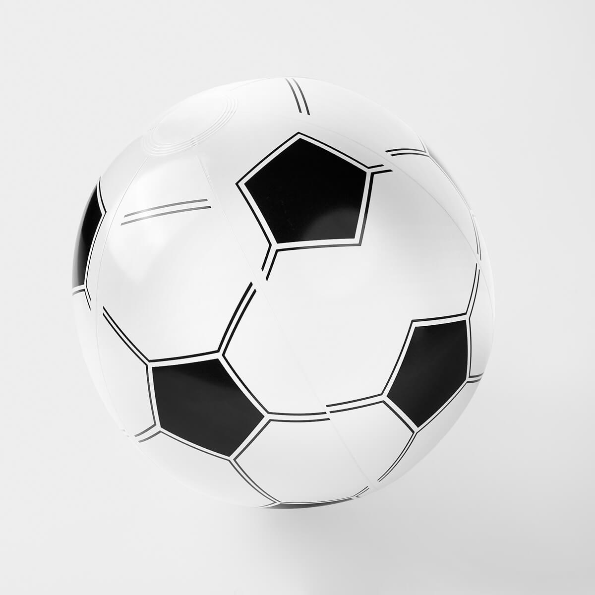 PELOTA INFLABLE SOCCER color BLANCO CON NEGRO