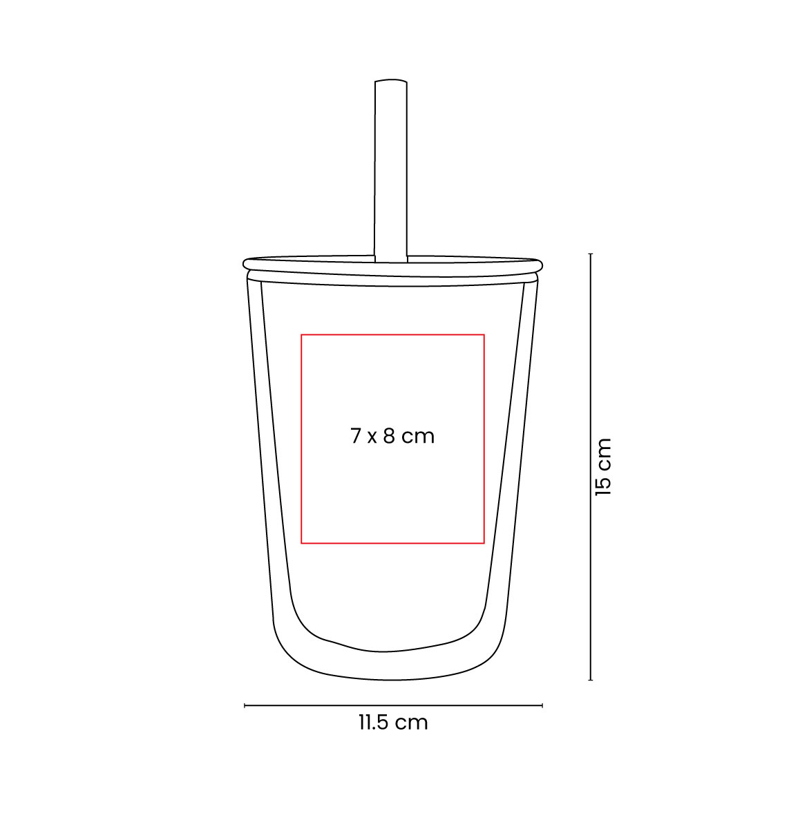 VASO ELISSA color NARANJA foto 4